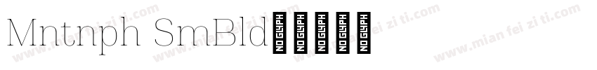 Montnapha SemiBold字体转换